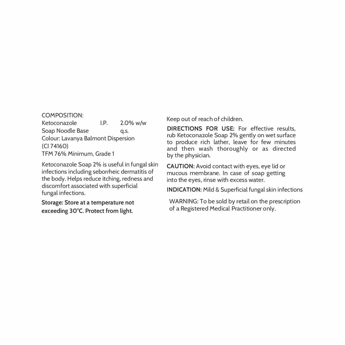 Ketoconazole Soap