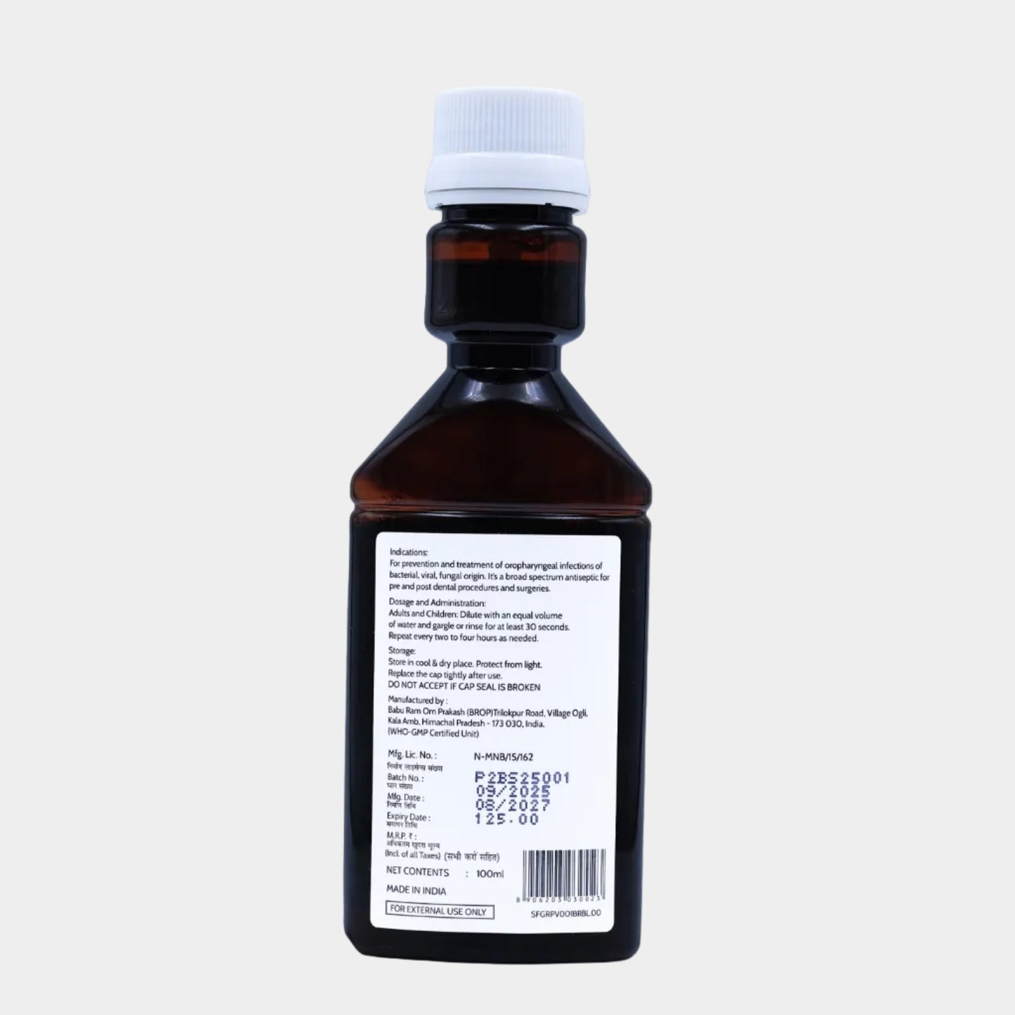 Povidone Iodine Gargle