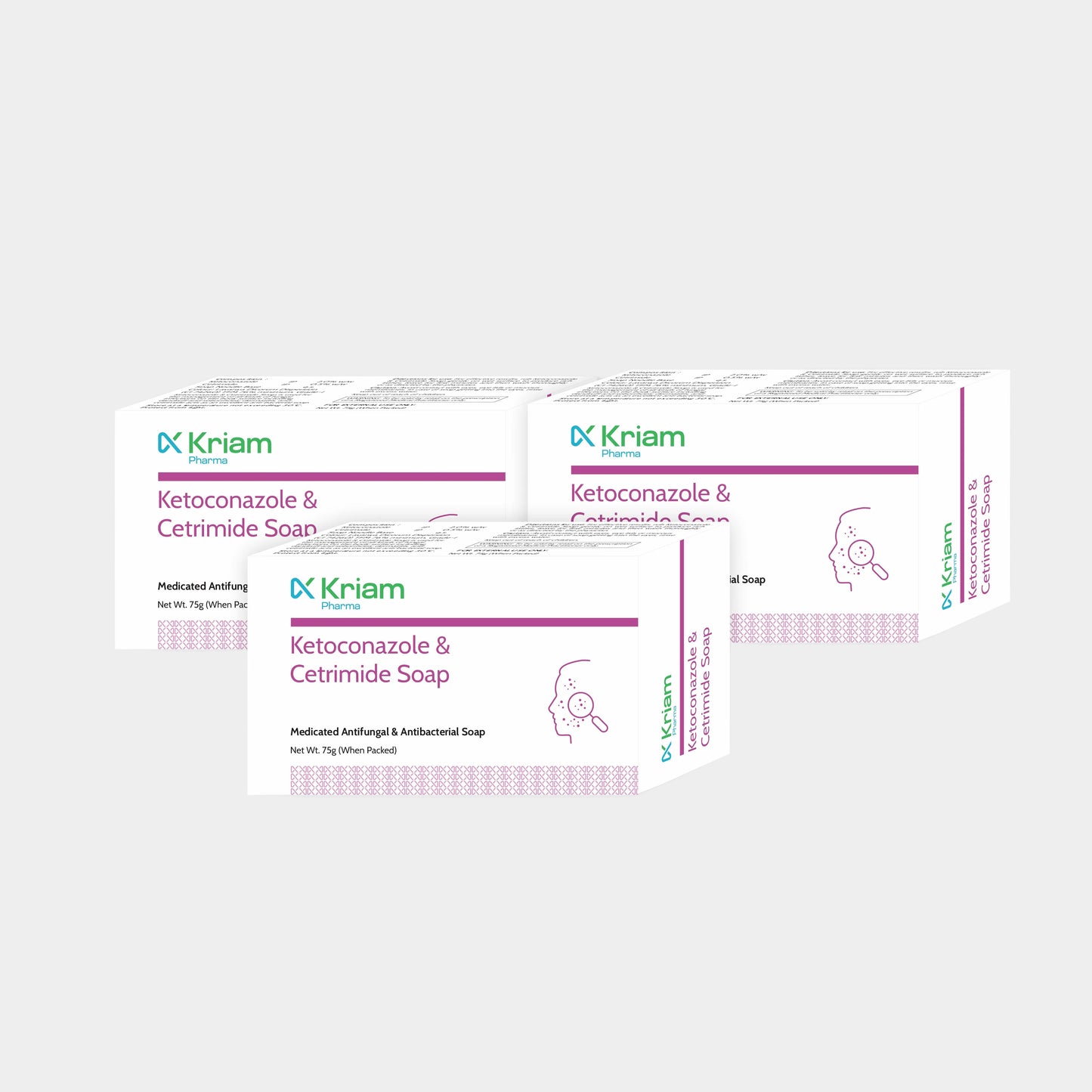 Ketconazole & Cetrimide Soap (Super Saver Pack of 3)