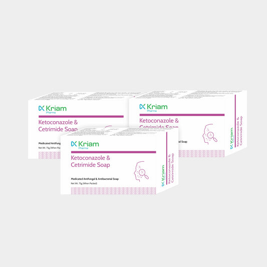 Ketconazole & Cetrimide Soap (Super Saver Pack of 3)