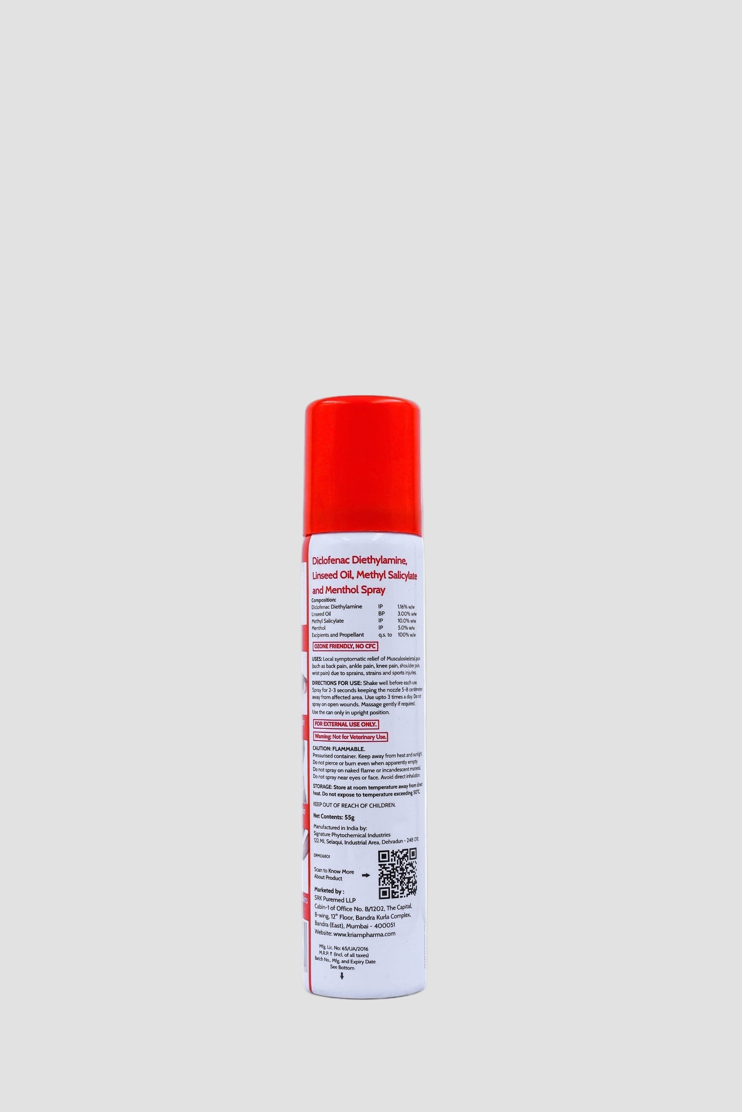 Diclofenac Pain Relief Spray