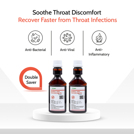 Povidone Iodine Gargle - (Double Saver Pack)