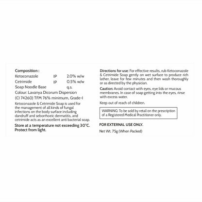 Ketoconazole & Cetrimide Soap