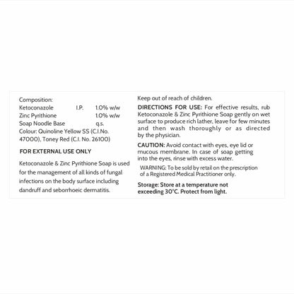 Ketoconazole & Zinc Pyrithione Soap