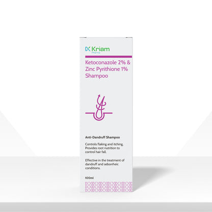 Ketoconazole & Zinc Pyrithione Shampoo - (Double Saver Pack)