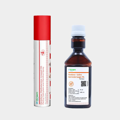 Povidone Iodine Gargle & Diclofenac Spray (Combo Pack)