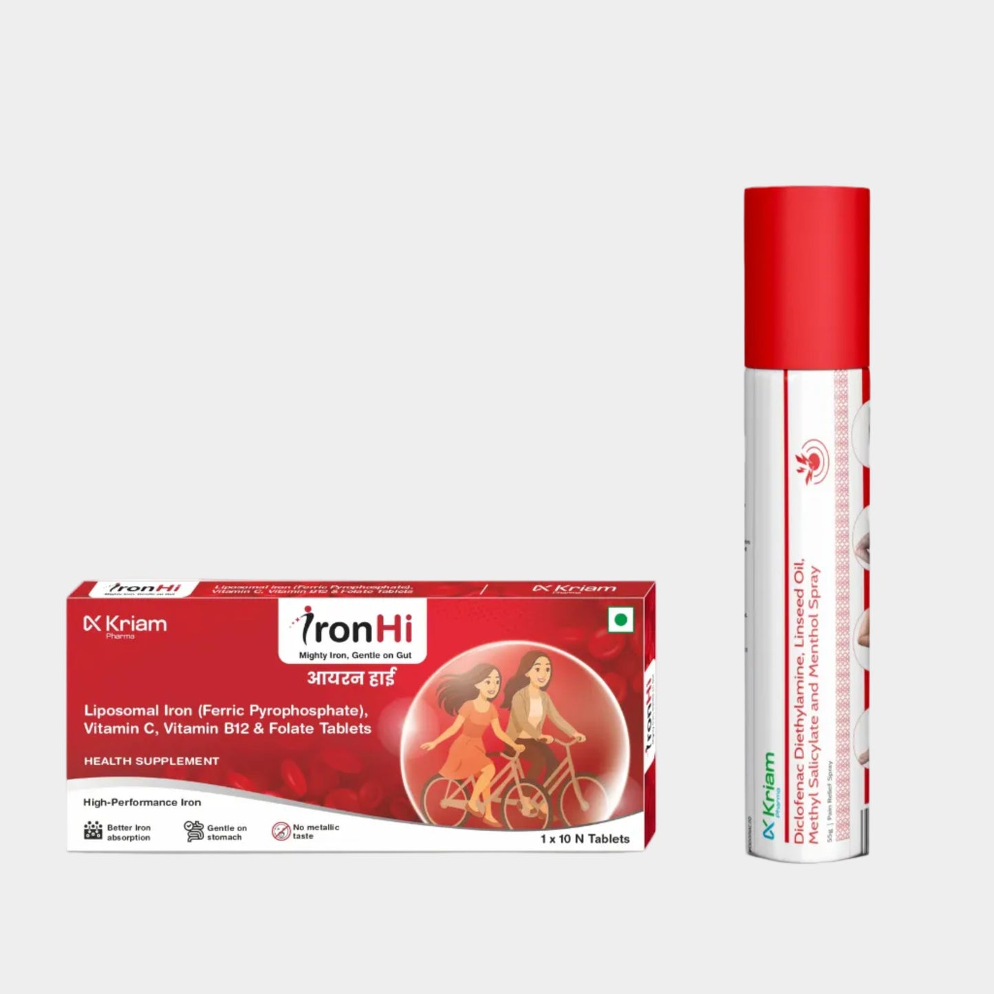 IronHi & Diclofenac Spray  (Combo Pack)