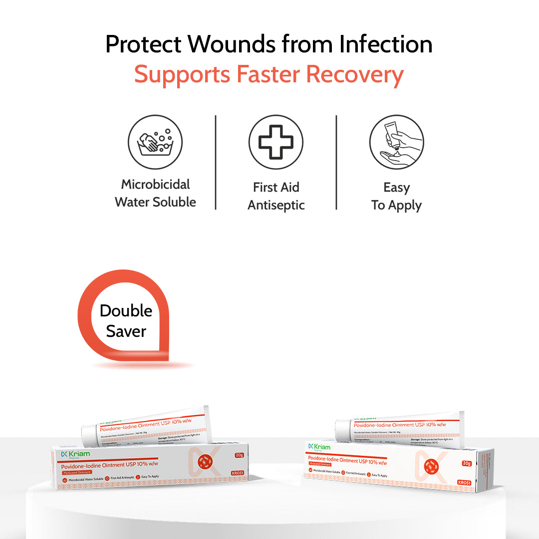 Povidone Iodine Ointment - (Double Saver Pack)